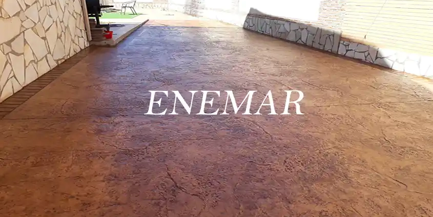 Pavimento hormigón estampado en Daganzo de Arriba