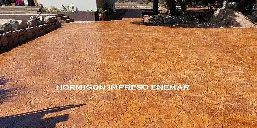 Obra hormigón impreso Hoyo de Manzanares