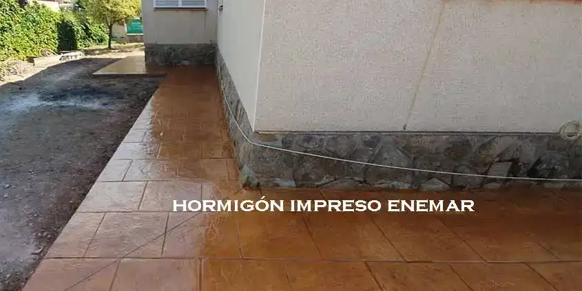 Obra hormigón impreso Fresno de Torote