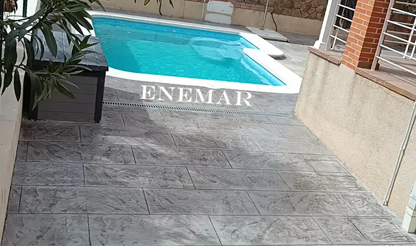 Obra de hormigón impreso en Galapagar