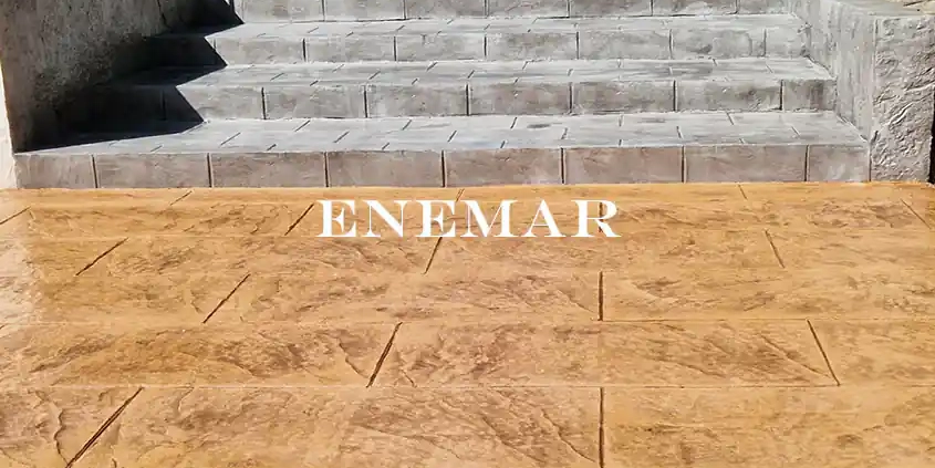 Obra de hormigón impreso en Boadilla del Monte