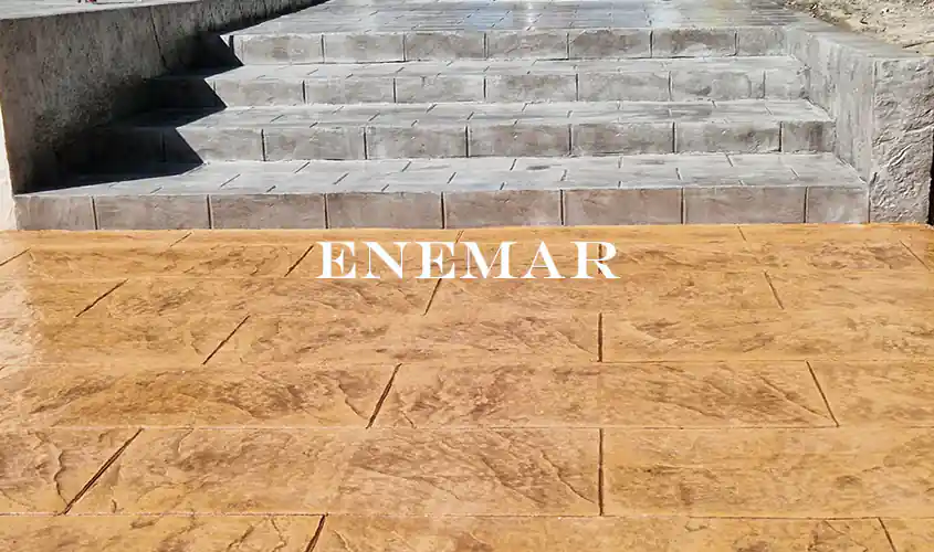 Obra de hormigón impreso en Boadilla del Monte