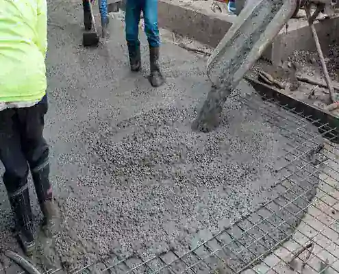 Vertido hormigón impreso