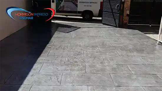 Obra de hormigón impreso Arganda del Rey