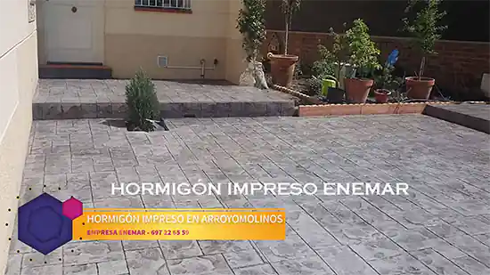 Obra de hormigón impreso Arroyomolinos