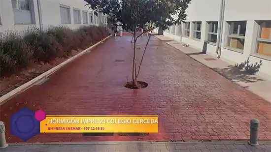 Obra de hormigón impreso Cerceda