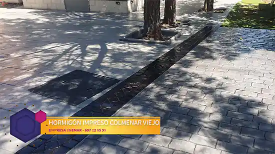 Obra de hormigón impreso Colmenar Viejo
