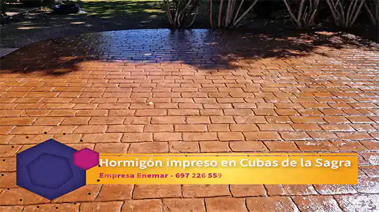 Obra de hormigón impreso Cubas de la Sagra