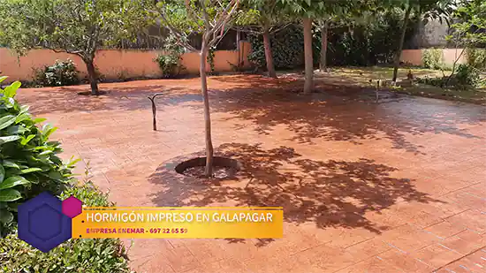 Obra de hormigón impreso Galapagar