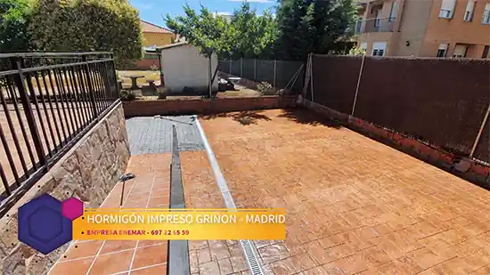 Obra de hormigón impreso Griñon