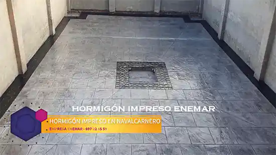 Obra de hormigón impreso Navalcarnero