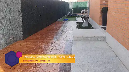 Obra de hormigón impreso Paracuellosde Jarama