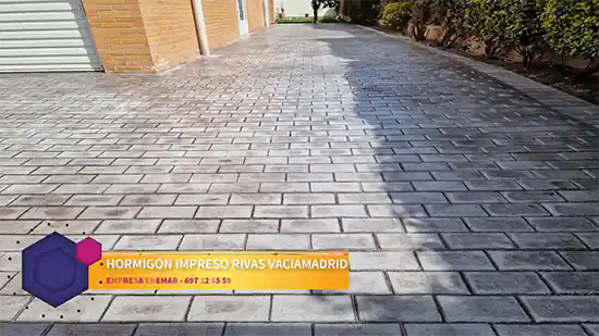 Obra de hormigón impreso Rivas Vaciamadrid