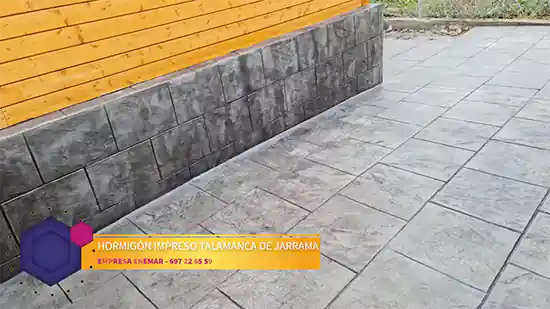 Obra de hormigón impreso Talamanca de Jarama
