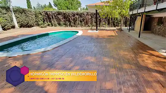 Obra de hormigón impreso Valdemorillo