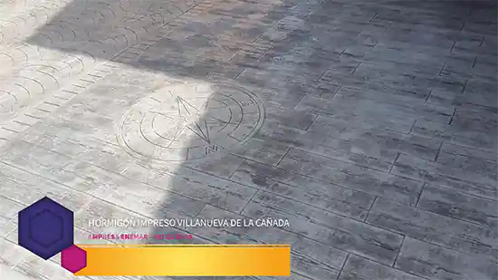 Obra de hormigón impreso Villanueva de la Cañada