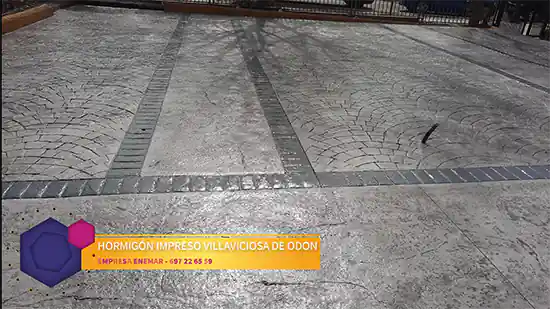 Obra de hormigón impreso Villaviciosa de Odón