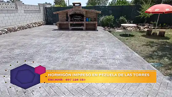 Obra de hormigón impreso Pezuela de las Torres